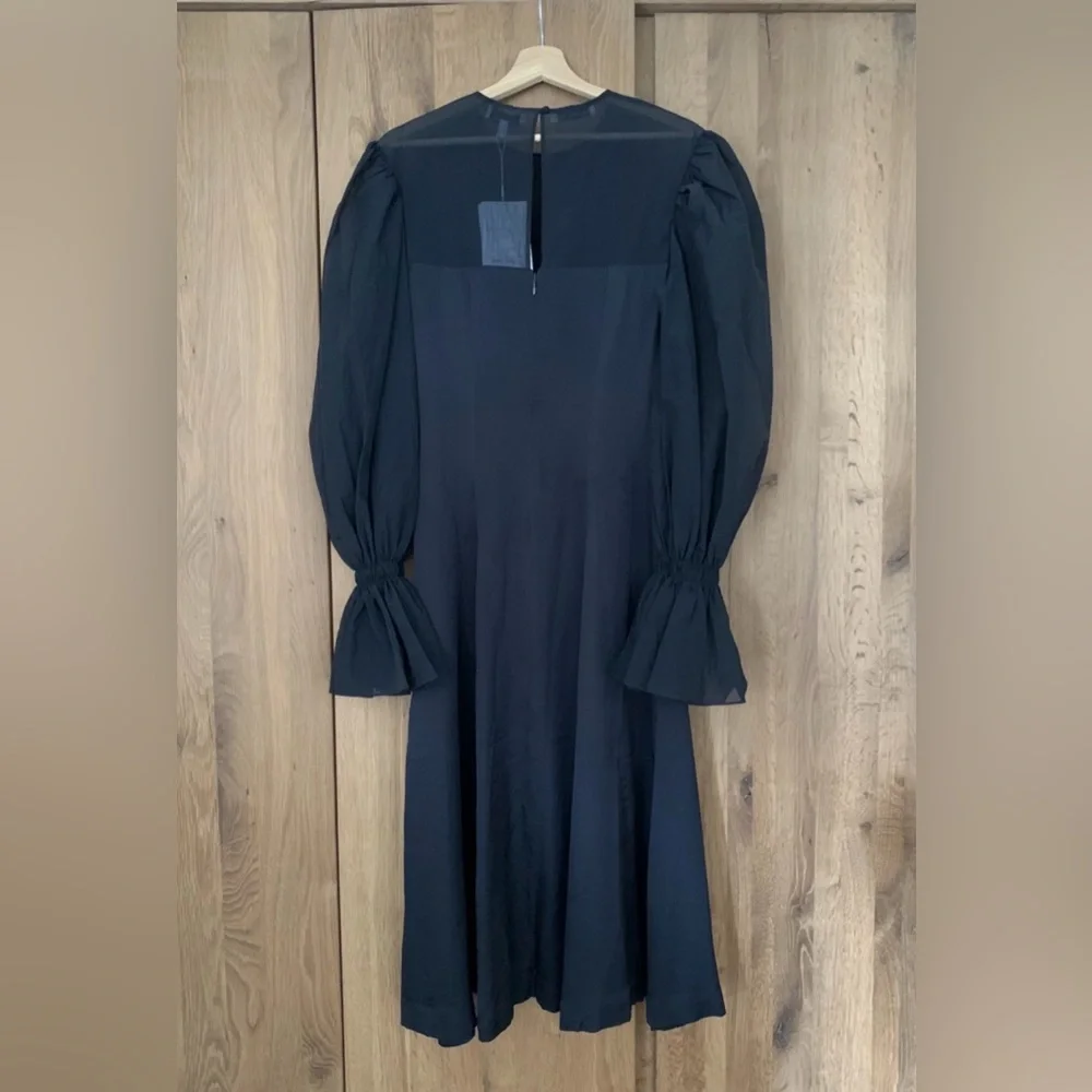 Rejina Pyo Little Black Silk Dress NWT 06 - Picture 4 of 8